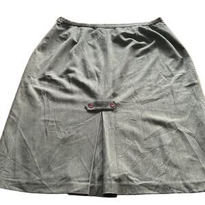 Dialogue Classics QVC Woman Size 20W Gray Lined Skirt Office Professional Dress